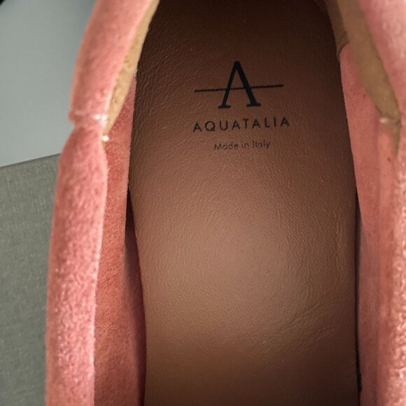 Aquatalia Qaitlin Loafers/Drivers NWB-7-Deep Rose Suede - Picture 5 of 9